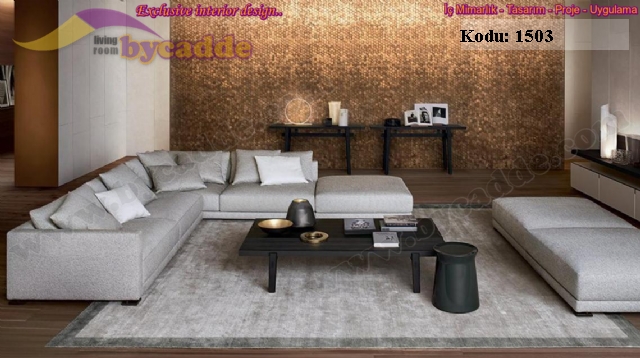 L Köşe Takımı Modern Keten