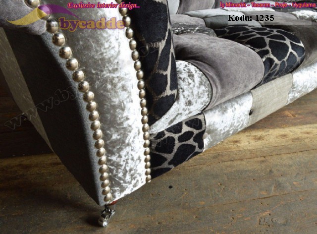 Zebra Patchwork Chester Koltuk