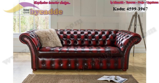 Kral Üçlü Chester Koltuk