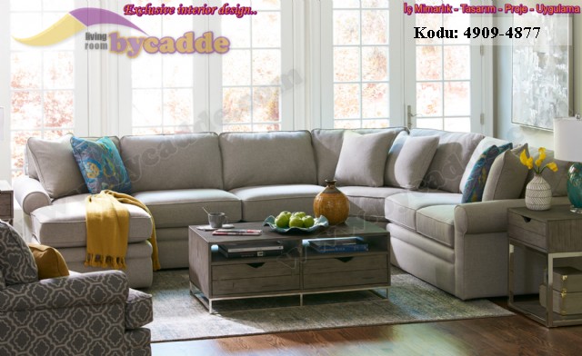 Modern Avangart Geleneksel Salon Köşe Takımı Tasarımı