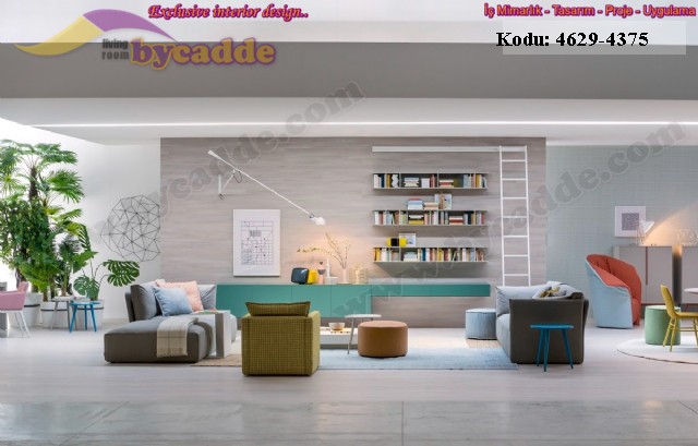 Modern Oturma Odası Salon Dekorasyonu